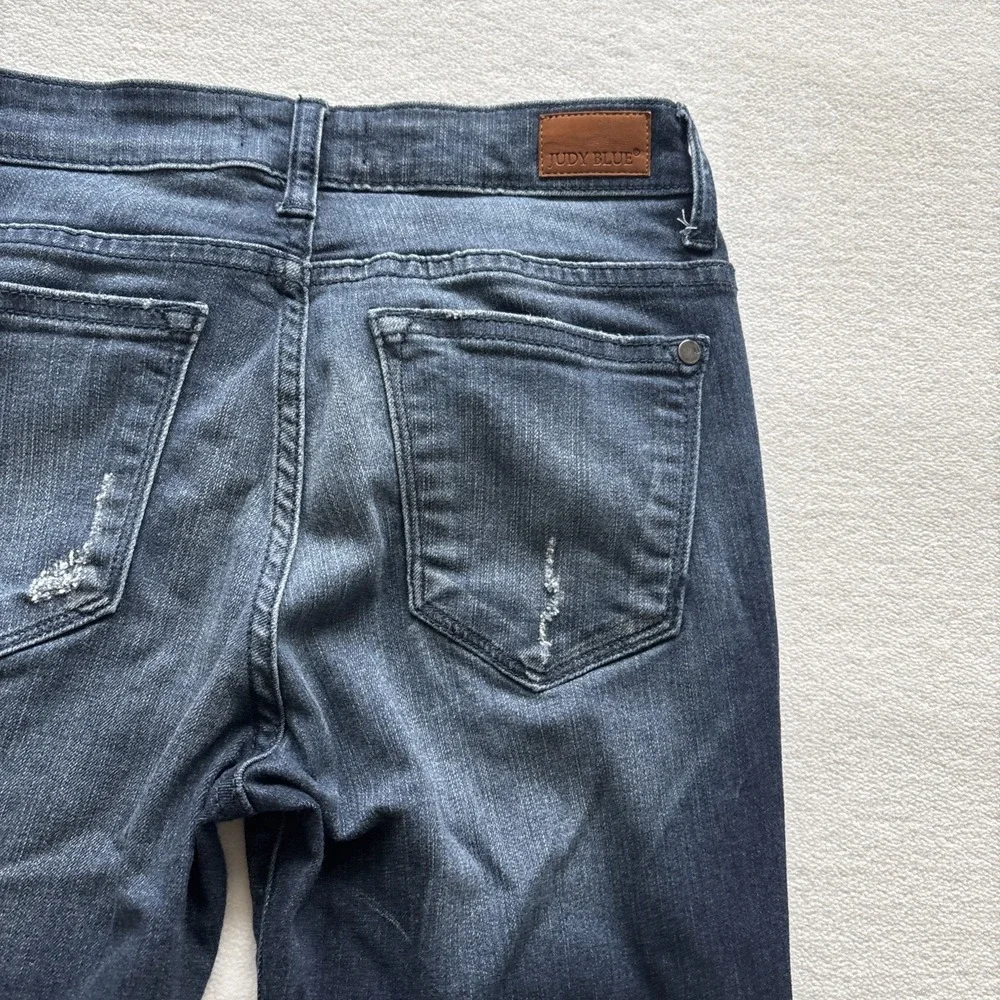 Judy‎ Blue Skinny Fit Jeans Womens 7/28 Dark Wash Stretch Denim JB8248SSDK